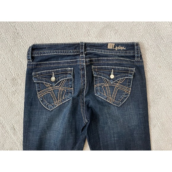 KUT From The Kloth Natalie High Rise Bootcut Jeans Womens 2 Blue Dark Wash Denim - Picture 8 of 11